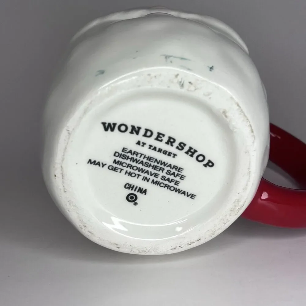 Wondershop Santa Claus Face Mug Red White Christmas Holiday Coffee Cup Target